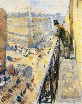 Landscapes Painting - Street Lafayette Edvard Munch street lafayette 1891 Parisienne